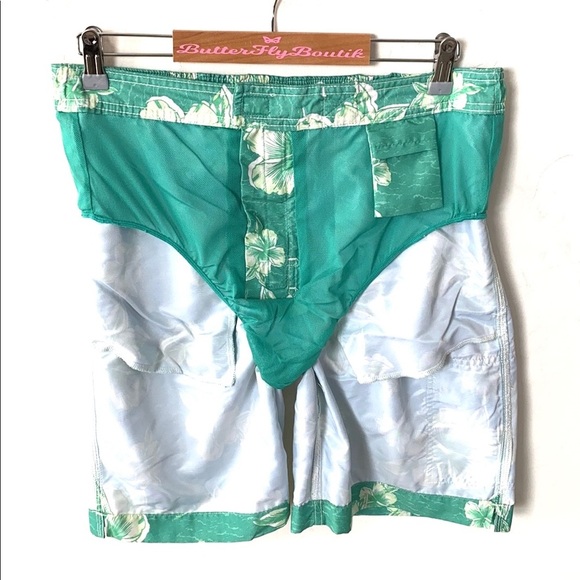 Mens Chaps Adriatic Plaid Swimming Shorts Trunks, Size M - Picture 8 of 9